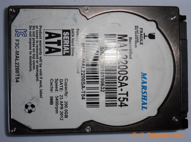 Жёсткий диск SATA 2.5 дюйма от ноутбука фото